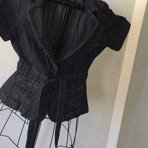 Jean guess short sleeve jacket